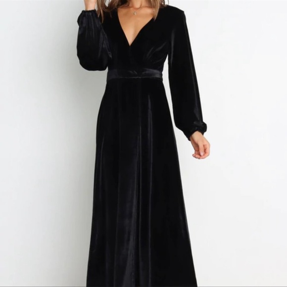 Petal + Pup Long Sleeve Marion Velvet Wrap Dress NWT - Picture 11 of 14
